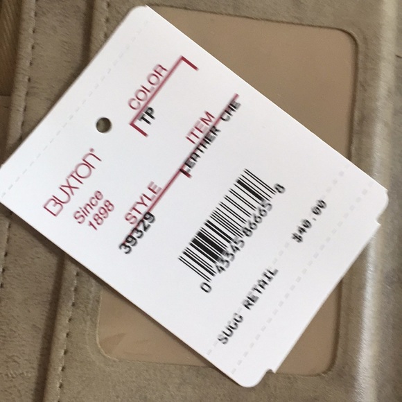 Buxton wallet tan has tags leather - Picture 7 of 8